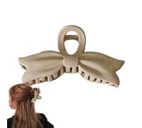 Pince à nœud papillon, pince à mâchoire antidérapante, accessoires de cheveux, grandes pinces pour femmes et filles, attrape-cheveux pour cheveux longs et fins