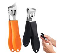 Pince À Ongles À Mâchoires Larges | 2 Pièces De Coupe-Ongles Anti-Éclaboussures - Coupe-Ongles pour Ongles de Pied avec Angle Incliné - Pour Soin à Domicile Voyage Salon Adultes Séniors Manucure