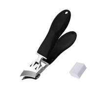 Pince à ongles unisexe pour ongles de doigts et d'orteils, pointe inclinée, anti-éclaboussures, coupe-ongles pour salon de maison, coupe-ongles en acier inoxydable