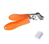 Pince à ongles unisexe pour ongles de doigts et d'orteils, pointe inclinée, anti-éclaboussures, coupe-ongles pour salon de maison, coupe-ongles en acier inoxydable