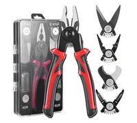 Pince à outils cinq en un, pince à dénuder, pince à sertir, coupe-câble, ciseaux d'électricien, pince de câbleur peuvent être des outils multifonctions à tête interchangeable