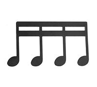 Pince à Pages de Livre de Musique Métal, Porte - Partitions Portable, Petite Taille Or - Durable et Antidérapante, Parfaite pour Musiciens de Guitare et Piano (Noire)