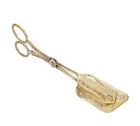 Pince à pain rétro en alliage de zinc - Pince à gâteau - Outil de cuisine à tête carrée - Doré