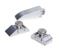 Pince à papier abrasif portable en alliage d'aluminium avec bouton de réglage facile pour les surfaces plates et inclinées Idéal pour les amateurs faisant des projets d'artisanat complexes Argenté