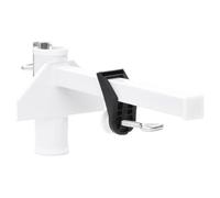 vidaXL Pince à parasol pour balcon blanc 38 mm acier