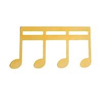 Pince à Partition en Métal, Motif Note de Musique, Taille Compacte, Couleur Noire - Durable et Stable, Facile à Transporter pour Piano et Guitare (Ou)