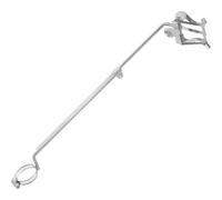 Pince à Partition pour Flûte Traversière Pliable, Réglable, Portable | Lecture sans Utilisation des Mains, Maintien Sécurisé des Feuilles, Fer Argenté, pour Élèves et Fanfare