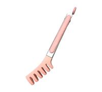 Pince à pâtes en acier inoxydable, pince à steak en forme de peigne, pince en silicone antiadhésive avec dents et poignée en acier inoxydable, pince à spaghetti pour nouilles, ustensiles de cuisine et