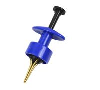 Pince à pellets - Quatre griffes - Outil d'appât - Kit portable avec bandes d'appât pour pêche à la carpe - Accessoires d'extérieur bleu orange - 1 lot en plastique ABS solide