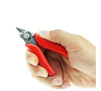 Pince à perforer les ceintures en cuir, pince le, outil de pose d'œillets for machine coudre rotative (Taille la : 94 mm, tranchant 6, largeur du manche 68 mm)(Red)