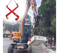 Pince à pierre réglable en alliage d'acier pour dalles de granit et de béton, conception de ciseaux verticaux pour une manipulation facile