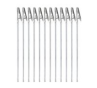 Pince à Pince à Longue Queue,Pince à Fil métallique 12 pièces, résistante à la Rouille, résistante à l'usure, Solide, Durable, Pas Facilement déformée, Roach Clip Cayman Metal Photo Clips Card G