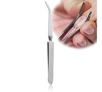 Pince a Pincher pour Ongle Pince à Pincher Classique, Pince à Ongles en Acier Inox pour Recourber la Forme des Ongles Pick-up les Clous Strass Bijoux Outil Nail Art Manucure et Pédicure