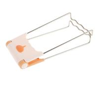 Pince à Plat Chaud en Acier Inoxydable, Antidérapante Cuisine | Silicone et PP, Prise Sûre sans Glisser, pour Plats Chauds et Service à Table