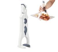 Pince à plat chaud - Pince de levage résistante à la chaleur, pince de cuisine anti-brûlure en acier inoxydable, support d'ustensiles de cuisine à prise sûre | Outil de manipulation de plaque à pizza