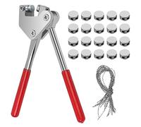 Pince à Plomber Kit de 20 Plombs 20 Fils à Plomber, Pince à Plomber en Acier les Compteurs Électriques Diamètre Plomb