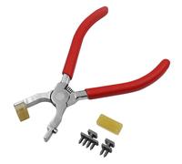 Pince À Poinçonner Pour Le Cuir, Outil Manuel De Bricolage, Pince À Poinçonner Pour Le Cuir, En Acier À Haute Teneur En Carbone Rouge, Couture Diamant, Ciseaux, Pince Silencieuse Portative