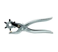 Rapid 5000408 RP03 Pince à poinçons pour cuir, Pour un Usage professionnel et pour le Bricolage, Pince perforatrice avec 6 tailles de poinçons - (2.0 à 4.5 mm)
