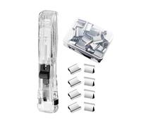 Pince à portable, capacité de 40 feuilles, avec 50 recharges en acier inoxydable, agrafeuse réutilisable - pour enseignant, étudiant, bureau, école, salle de classe, livre d'artisanat à la