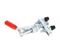 Pince à pousser-tirer à double tête, pince à bascule à déverrouillage rapide avec une force de serrage de 136 kg et une course de 39 mm, pince de fixation en fer pour scie sur