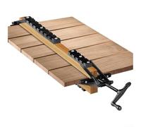 Pince à pression 4 voies Outil de travail du bois pour un alignement parfait des panneaux - Système de serrage à barre robuste de 15,2 cm de capacité Noir