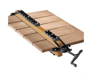 Pince à pression 4 voies Outil de travail du bois pour un alignement parfait des panneaux - Système de serrage à barre robuste de 15,2 cm de capacité Noir