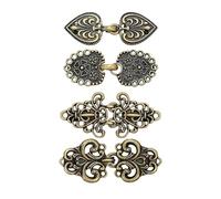 Pince à pull vintage 4 pièces Vintage pull tourbillon pince Cape rétro Cardigan col châle fermoir robe chemise broche Clips(Color 5)