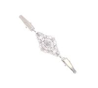 Pince à pull vintage Attaches à Clips for pull rétro, motif floral, Cardigan, robe, chemises, col, broche, Clip de serrage au dos for femmes et filles(Silver)