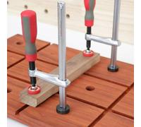 Pince à queue d'aronde pour scie à chenille, trou en métal de 19/20 mm, action rapide, banc de travail du bois, fixation de rainure de bureau