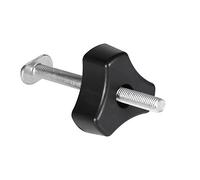 Pince à rainure en T fileté de 8 mm, ensemble de pince de maintien à action rapide en métal pour outil de travail du bois sur rainure en T(T Screw+Knob Nut Only)