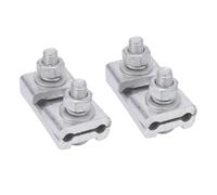 Pince à rainure parallèle, connexion solide et efficace, câbles robustes applicables, alliage d'aluminium, 2 pièces