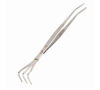 Pince à râteau à Racines de bonsaï en Acier Inoxydable, Outil de Jardinage Multifonctionnel 2 en 1 avec poignée Ergonomique pour Les Amateurs de bonsaï débutants, Argent 8,66