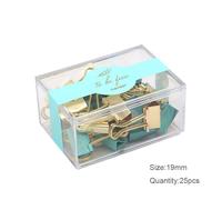 Pince À Reliure Série Bleu Clair, Clips Métalliques, Trombones, Accessoires De Bureau, Fournitures De Papeterie Scolaire Et De Bureau