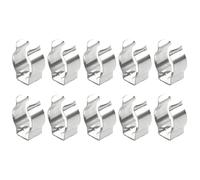 Pince à ressort, 10 pièces pinces à ressort, pinces en acier inoxydable de type ouvert en U pour suspendre des outils de cuisine intérieurs et extérieurs tuyau d'arrosage organisation balai