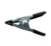 Pince à ressort en métal de 5,1 cm avec coussinets en caoutchouc pour le travail du bois, support de fond de photographie et support de feuille en plastique (noir)