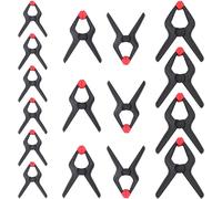 Pince a ressort en nylon robuste WORKPRO 16 Pieces pour photographie, bache, artisanat, jardin, terrasse, 16,5 cm x 4 pieces, 11,4 cm x 6 pieces, 9,5 cm x 6 pieces)