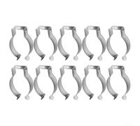 Pince à ressort en tissu éponge de type ouvert, ressort robuste en acier au manganèse pour outils, balais, brosses, râteaux de rangement dans les garages, abris de jardin, patios (32 mm (hauteur 46))