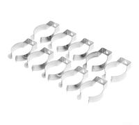 Pince à ressort en tissu éponge de type ouvert, ressort robuste en acier au manganèse pour outils, balais, brosses, râteaux de rangement dans les garages, abris de jardin, patios (30 mm)