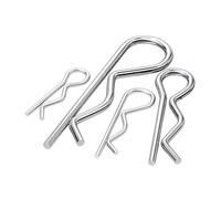 Pince à ressort fendue en acier de type R, pince à cheveux ondulée(M3x60mm-5pcs)