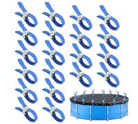 Pince a Ressort pour Bache Piscine, Clips pour Serre de Jardin avec Feuille de Protection, Pince Serre Joint pour Auvent Tentes Tarp Caravan Housse de Garden Shade (B X 20)