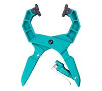 Pince à ressort pour le travail du bois, clip de fixation robuste, construction en plastique et nylon, plage de serrage de 0 à 50 mm, idéal pour le bricolage et l'atelier à domicile (vert)