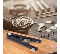 Pince à ressort pour montre avec vis de réglage pour retrait de bracelet de montre et remplacement de bracelet compatible avec la plupart des montres (noir)