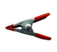 Pince à ressort solide de 5,1 cm à une main pour bricolage, modélisme, camping, réparation de tente, outil en métal galvanisé (rouge)