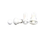 Pince à riveter en plastique et nylon, rivet expansible de type R, 2,1/2,7/3,1/3,6/4,1/5,1/6,1 mm(White,R3075 (100pcs))
