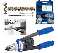 Pince à riveter Kit de pince à écrous à riveter, y compris 150 écrous à riveter filetés en acier en M5 M6 M8 M10 M12