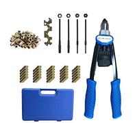 Pince à riveter professionnelle avec 150 écrous à riveter M5 M6 M8 M10 M12 - 30 pièces - Pour machine à riveter - Avec poignée antidérapante pour tôle métallique épaisse, outil à riveter