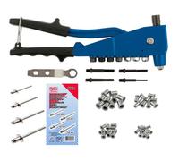 Pince à rivets et à inserts - Kit complet - 1 pince - 400 rivets - 40 inserts en ALU - Acier et Aluminium