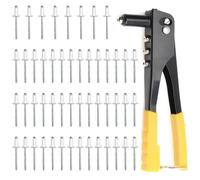Pince à Rivets,Riveteuse Manuelle,Pince Rivet Aveugle,Pince à Riveter Professionnelle,Avec 50pcs 4,0mm rivets,Outil de rivetage