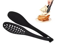 Pince à salade en silicone pratique | Pince à grille-pain, pince à pâtes en forme de cuillère | Spatule amovible, ustensiles de cuisine pour barbecue en plein air, cuisine familiale quotidienne