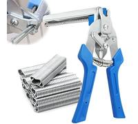 Pince à saucisses, pince de clôture avec 600 clips M, pince de clôture rapide, fixation de treillis métallique fin, pince de clôture pour matelas, voiture, coussin, clôture, cage pour animaux de